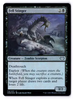 Fell Stinger NM* FOIL Crimson Vow ENGLISH 112/277 mtg -UnltdCards - Image 1