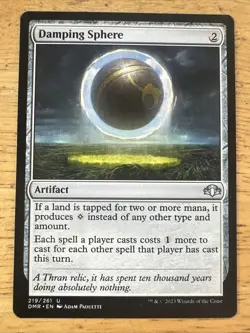 Damping Sphere NM* Dominaria Remastered ENGLISH 219/261 mtg - Image 1