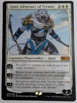 Ajani, Adversary of Tyrants x1 M19 Core Set 2019 Magic the Gathering MTG LP/NM - Image 1