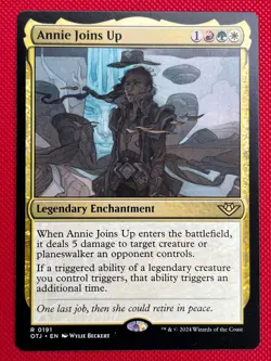 MTG 1X Annie Joins Up X1 Outlaws of Thunder Junction Magic - NM/MT - Image 1