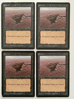 MtG | 4 x Sinkhole | Limited Edition Beta | Magic the Gathering | Old School - Image 1