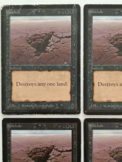 MtG | 4 x Sinkhole | Limited Edition Beta | Magic the Gathering | Old School - Image 2