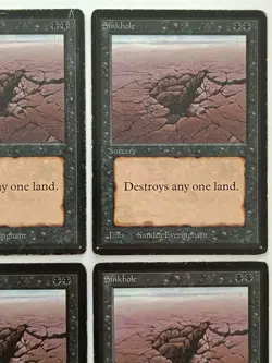 MtG | 4 x Sinkhole | Limited Edition Beta | Magic the Gathering | Old School - Image 3