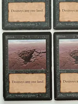 MtG | 4 x Sinkhole | Limited Edition Beta | Magic the Gathering | Old School - Image 4