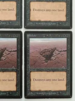MtG | 4 x Sinkhole | Limited Edition Beta | Magic the Gathering | Old School - Image 5