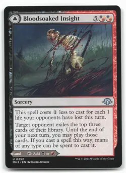 MTG Bloodsoaked Insight U Modern Horizons 3 252 LP - Image 1