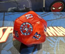 Oversized D20 Spindown Life Counter Marvel's Spider-Man MTG Magic SPM Free Ship - Image 3