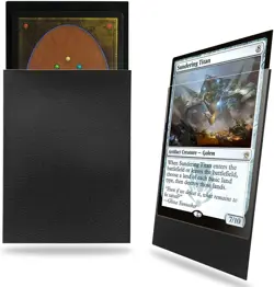 Black MTG Card Sleeves 200 Pack, Standard Sturdy 200pack, - Image 1