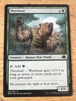 MTG Magic the Gathering Werebear (182/520) Dominaria Remastered Pack Fresh - Image 1