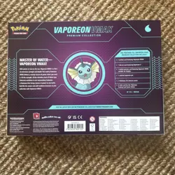 Factory Sealed Pokemon Eeveelution Vaporeon VMAX Premium Collection box EU 🔥 820650101618 - Image 2