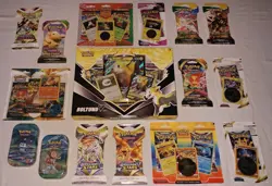 Pokemon Boltund VBox w/ Evolving Skies Packs - Tins - 2 Pack & 3 Pack Blisters + - Image 1