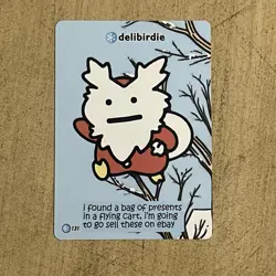 Delibirdie Pokiebubies V2 1st Edition Fan Art 131 Chef Ken Pokemon Delibird - Image 1