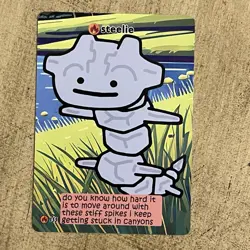 Steelie Pokiebubies V2 1st Edition Fan Art 155 Chef Ken Lee Pokemon Steelix Derp - Image 1