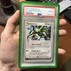 2003 Pokemon EX Dragon Rayquaza EX Holo 97/97 PSA 8 NM-MT 73619707 - Image 1