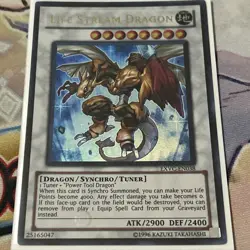 Yugioh LIFE STREAM DRAGON EXVC-EN038 Ultra - Unl- LP - Image 1