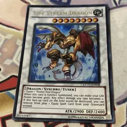 Yugioh LIFE STREAM DRAGON EXVC-EN038 Ultra - Unl- LP - Image 2