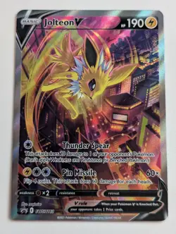 Jolteon V SWSH183 Sword & Shield Promo Cards Holo Pokemon TCG NM - Image 1
