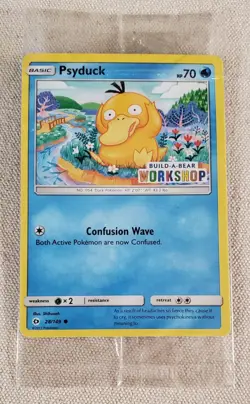 POKEMON PSYDUCK 28/149 BUILD-A-BEAR STAMPED SEALED CARD PROMO NM - Image 1