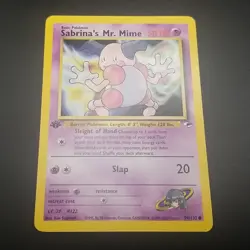 Sabrina's Mr. Mime 94/132 - 1ST EDITION - Gym Hero - WOTC Pokemon Card - NM - Image 3