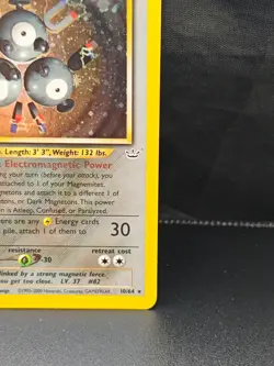 Magneton Holo Neo Revelation Pokemon Card 10/64 - Image 4