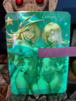 Dark Magician Girl Gemini Glow In The Dark Lonestar Customs Waifu Anime Card - Image 2
