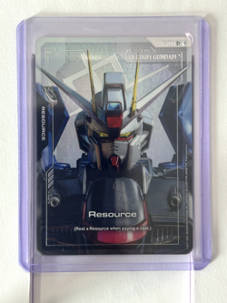 R-008 Resource - Freedom Gundam C+ Gundam Card Game TCG Alternative Art - Image 1