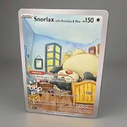 Pokemon Snorlax With Munchlax And Mew Van Gogh ACG Art Promo Custom Card - Image 1