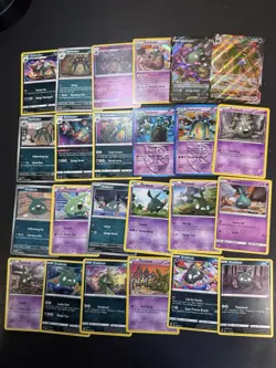Pokemon Trubbish Garbodor V Max Card - 24 Cards Holo Lot Rare Vintage Collection - Image 1