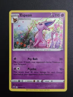 Pokemon TCG Espeon SWSH174 Sword & Shield Promo Cards Holo - Image 1