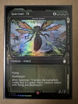 Specimen 73 - Hornet Queen FOIL SHOWCASE PIP-BOY RARE Fallout PIP MTG Magic NEW - Image 1