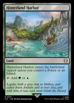 NM Hinterland Harbor, MTG, Lord of the Rings, Magic the Gathering, 317 - Image 1