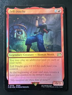 MTG Final Fantasy Zell Dincht FOIL Magic Commander NM - Image 1