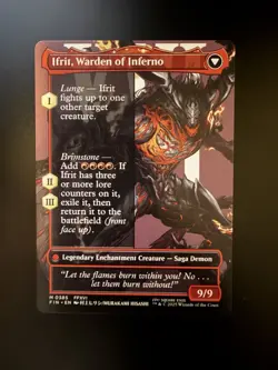 MTG Final Fantasy English Clive, Ifrit's Dominant Borderless 0385 Non-Foil - Image 2