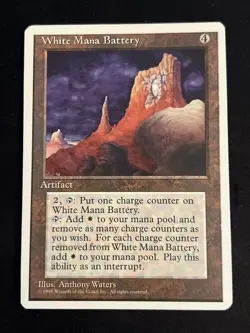 1x White Mana Battery (357) Fourth Edition LP MTG Magic the Gathering x1 MKE - Image 1