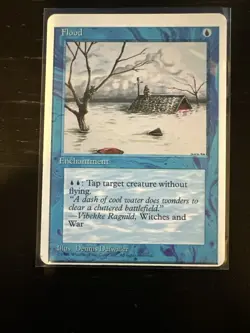 Miss Cut Flood Common 4th Edition 1995 Magic The Gathering MTG - Image 1