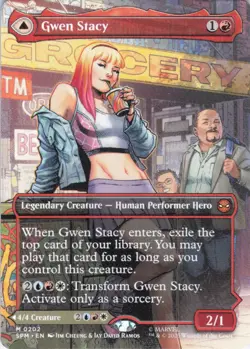 MTG Gwen Stacy (0202) (Borderless) | NM | Spider-Man {SPM} - Image 1