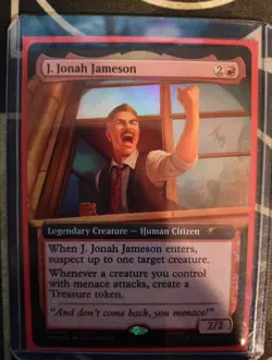 J. Jonah Jameson Marvel's Spider-Man Foil Atlanta Magicon Promo - Image 1