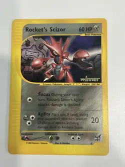2003 Pokemon Rocket's Scizor #4 Best Of Game Winner WOTC Promo - Image 1