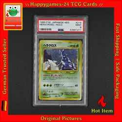 PSA 9 - Skaraborn - Heracross Pokemon Karte TCG Neo Genesis No. 214 /N48 - Image 1