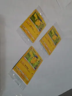 Pokemon Pikachu 028/078 Pokemon GO Holo Promo Sealed Lot Of 3 - Image 3