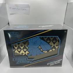 Crown Zenith Pokemon Center Elite Trainer Box Plus ETB - New and Sealed - Image 1