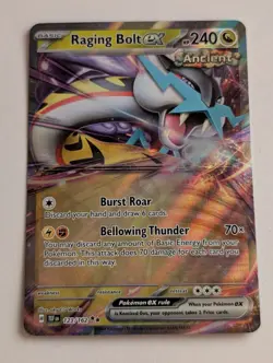 Raging Bolt ex 123/162 Temporal Forces Holo Double Rare Pokemon TCG LP - Image 1