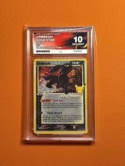 Umbreon Gold Star 17/17 Celebrations Pokemon TCG Gem Mint Ace 10 - Image 4