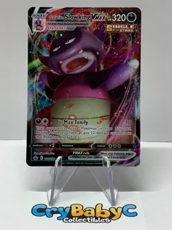 Pokemon Galarian Slowking VMAX 100/198 Chilling Reign Sword & Shield ULTRA RARE - Image 1