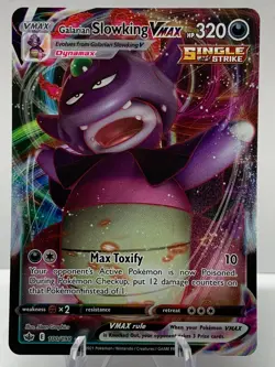 Pokemon Galarian Slowking VMAX 100/198 Chilling Reign Sword & Shield ULTRA RARE - Image 2