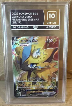 Pokemon TCG Zeraora VMAX VSTAR Universe 219/172 Graded 10 Gem Mint PG Grading - Image 1