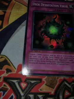 Deck Devastation Virus fet-en058 1st Edition (LP/MP) Super Rare Yu-Gi-Oh! - Image 3