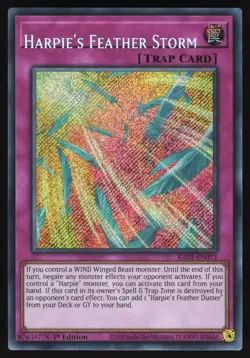 Harpie's Feather Storm NAME SHIFT MISPRINT - RA01-EN073 -Secret Rare - Yugioh - Image 1