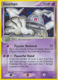 Dusclops 7/107 EX Deoxys Holo Rare Pokemon Card - Image 1