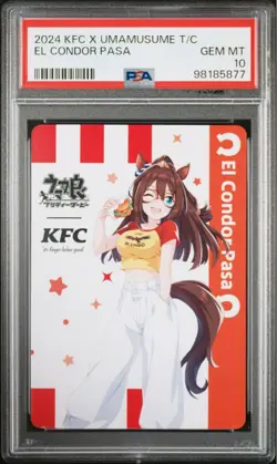 PSA 10 EL CONDOR PASA Uma Musume Pretty Derby KFC Kentucky Limited promo card JP - Image 1
